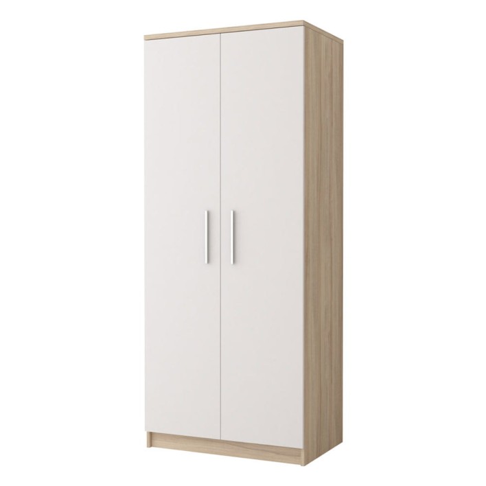 Szafa OMEGA III 2D-06 | Biały\Dąb Sonoma