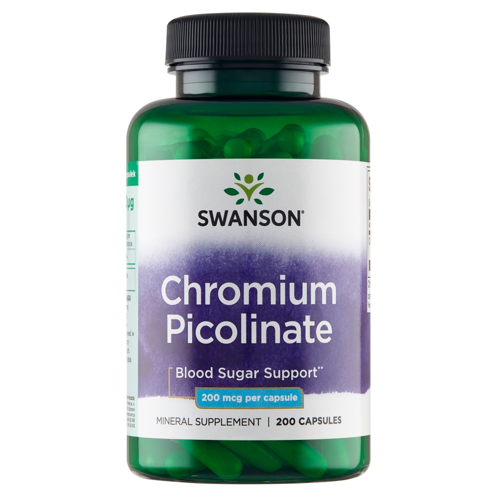 SWANSON Pikolinian Chromu 200mcg - (200 kap)