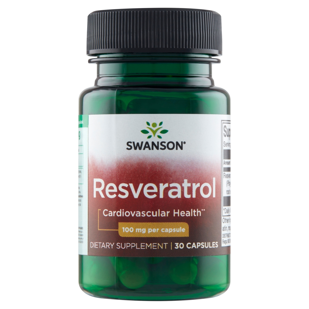 SWANSON Health Products Resweratrol 100 mg 30 kapsułek