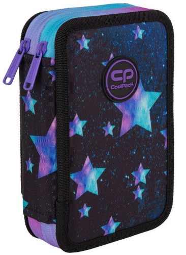 Coolpack, Piórnik podwójny z wyposażeniem Jumper 2 - Star night