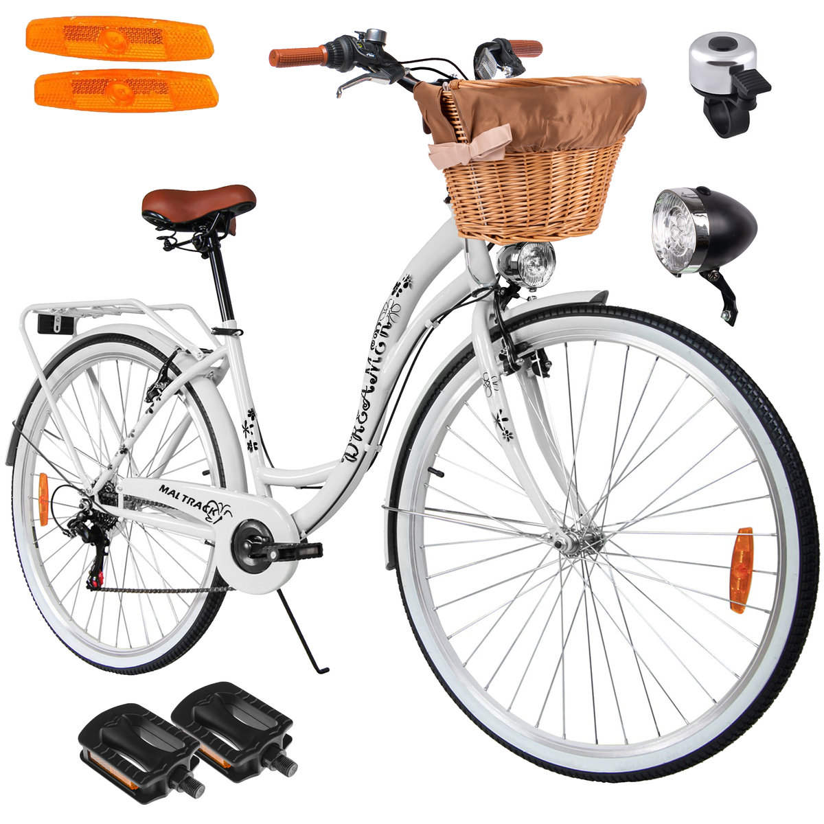 Rower Miejski MalTrack Citybike Dreamer 6-speed White 28