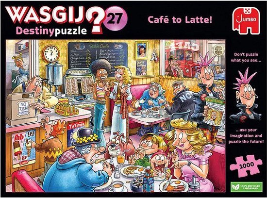 Puzzle Dla Dorosłych Wasgij Destiny 27 Cafe to Latte! Kawiarnia 1000 el.