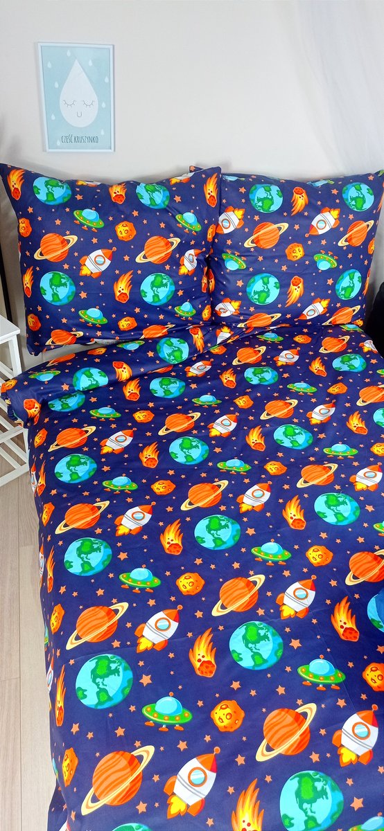 Pościel bawełniana 140x200 kosmos