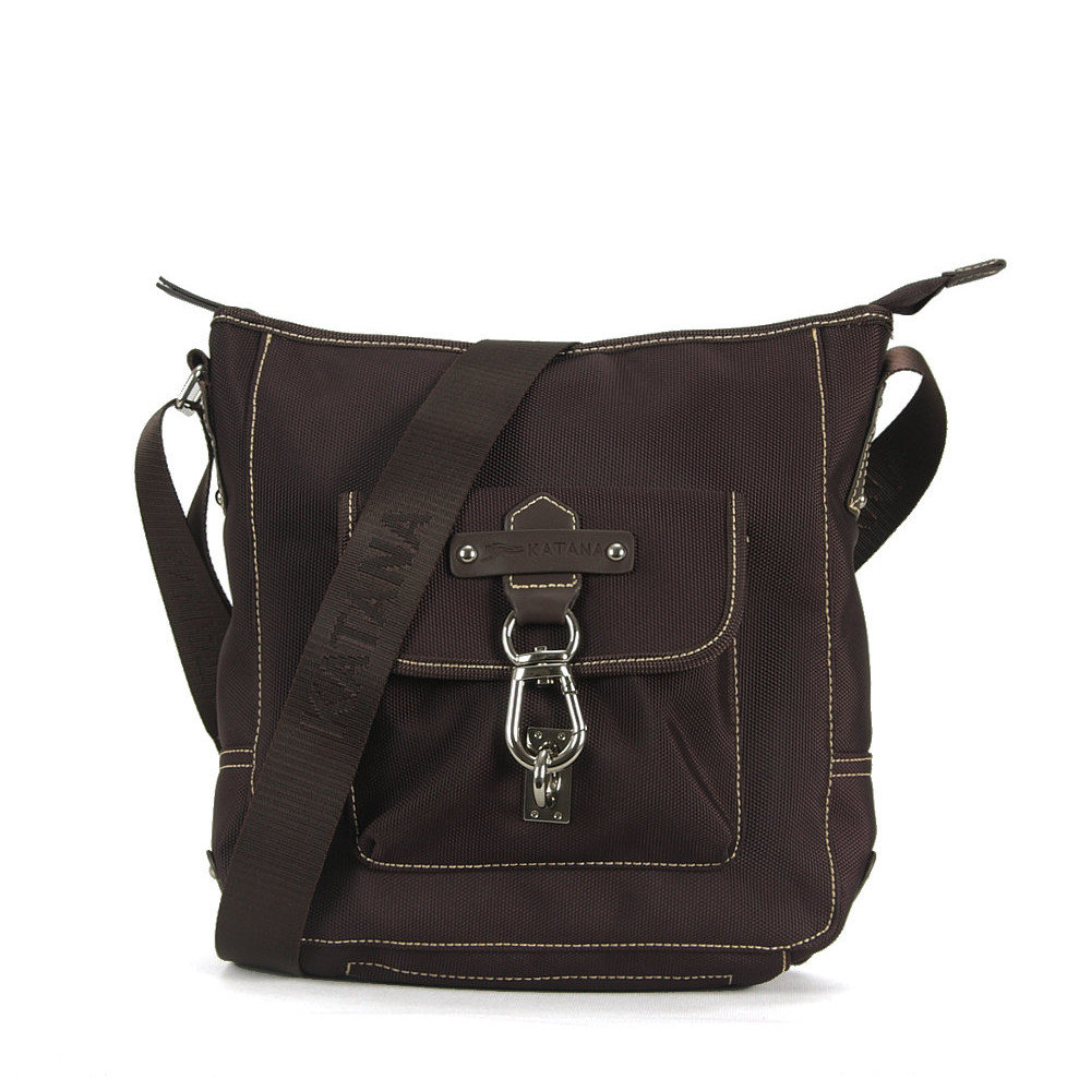 Torba Listonoszka Francuskiej Firmy KATANA, Ciemny Brąz