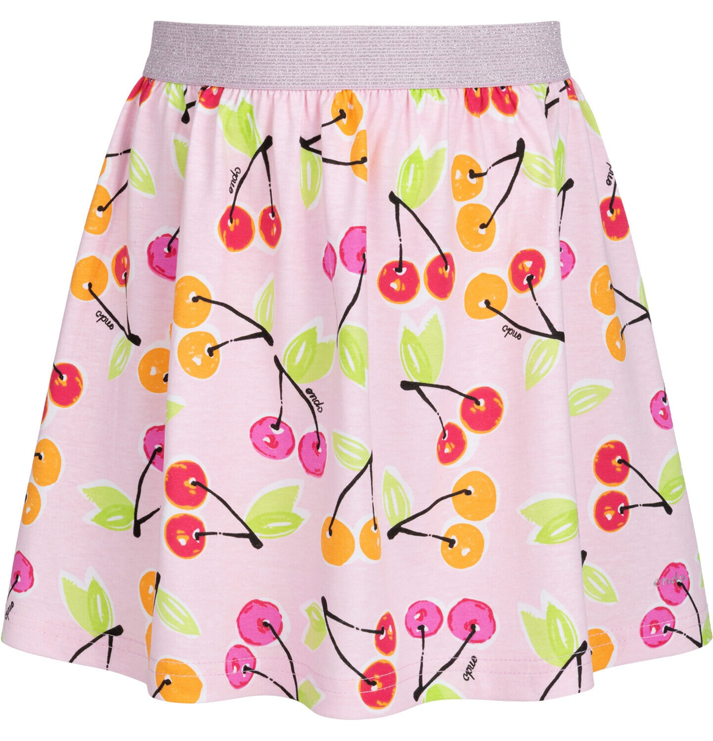 Spódnica dla dziewczynki, z wiśniami, różowa 2-8 lat