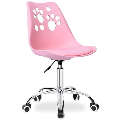 Krzesło biurowe obrotowe GROVER różowe