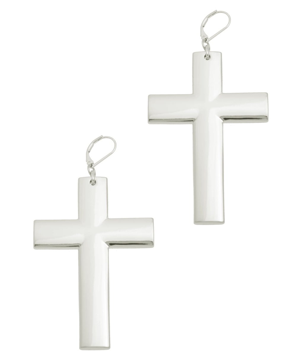 Kolczyki krzyże XXL (P21/WIO/25AG)