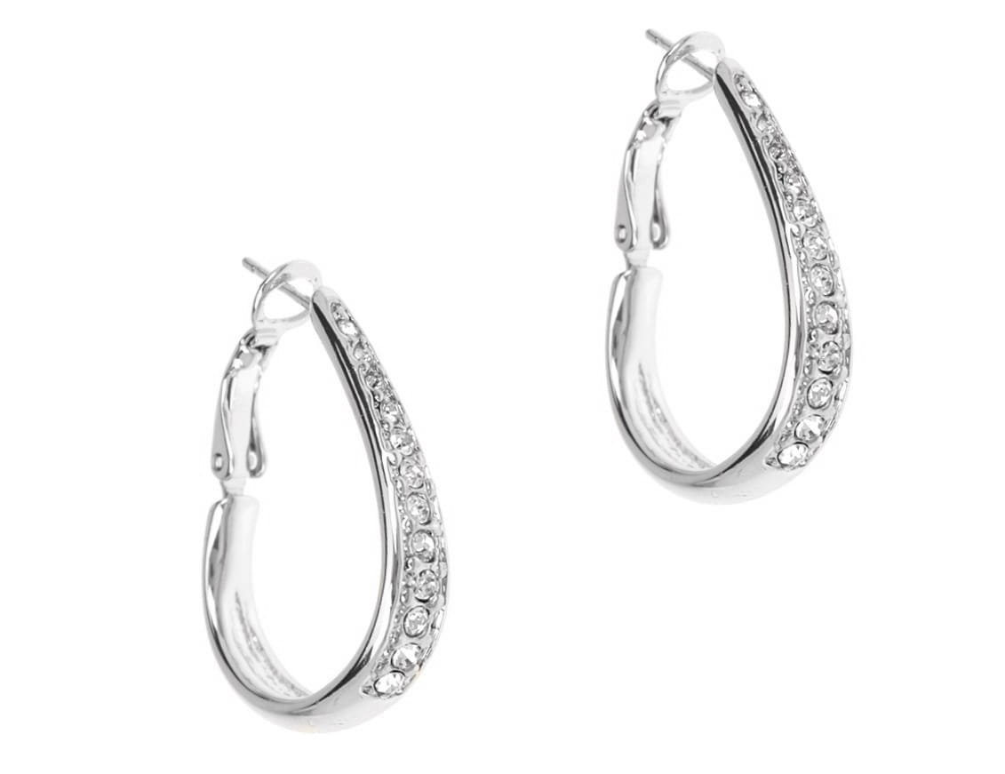 Kolczyki z kryształkami Swarovskiego (P4519AG)