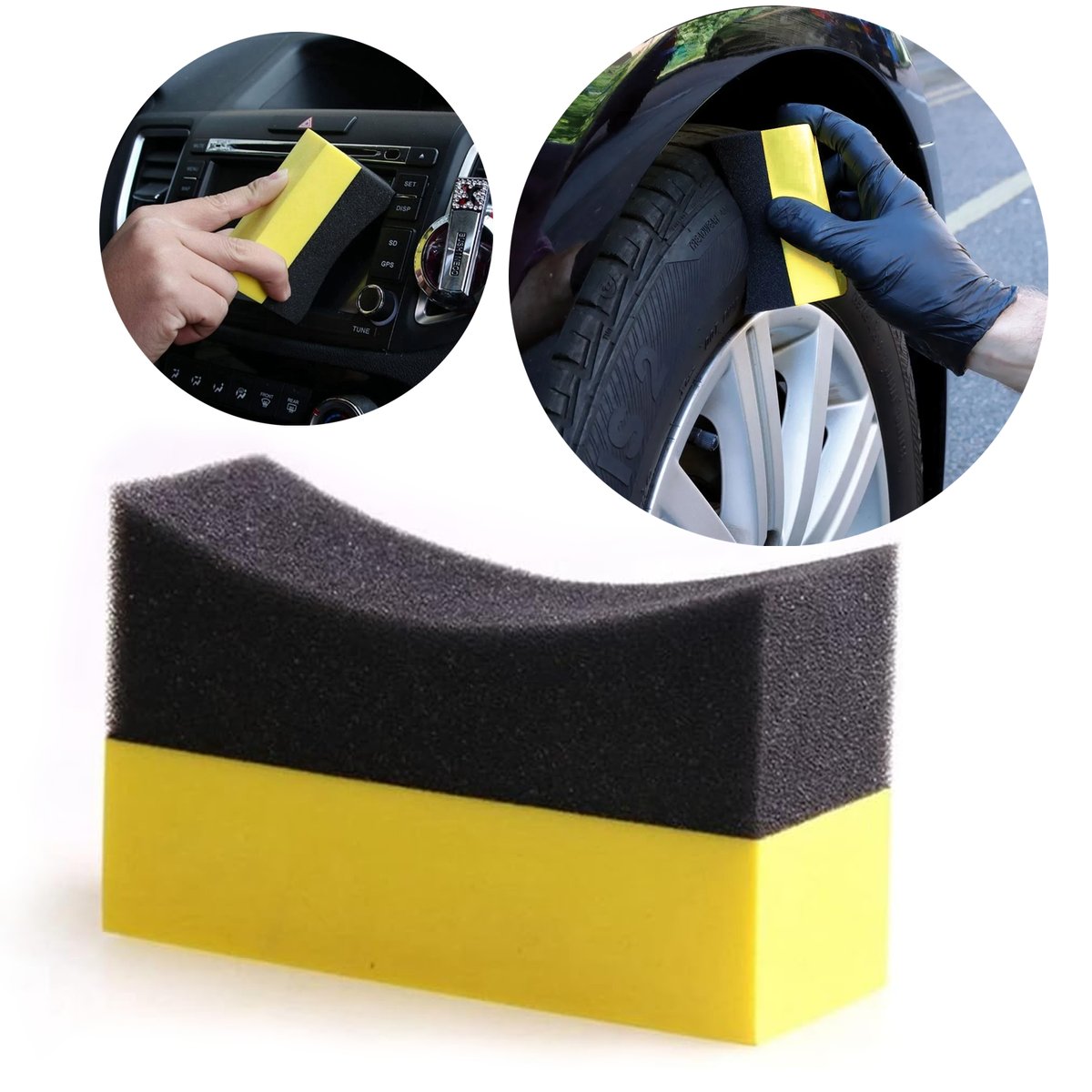 Gąbka W Kształcie Półksiężyca Aplikator Do Opon