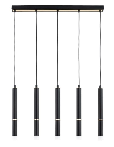 Derso lampa wisząca 5xG9 czarna 63231