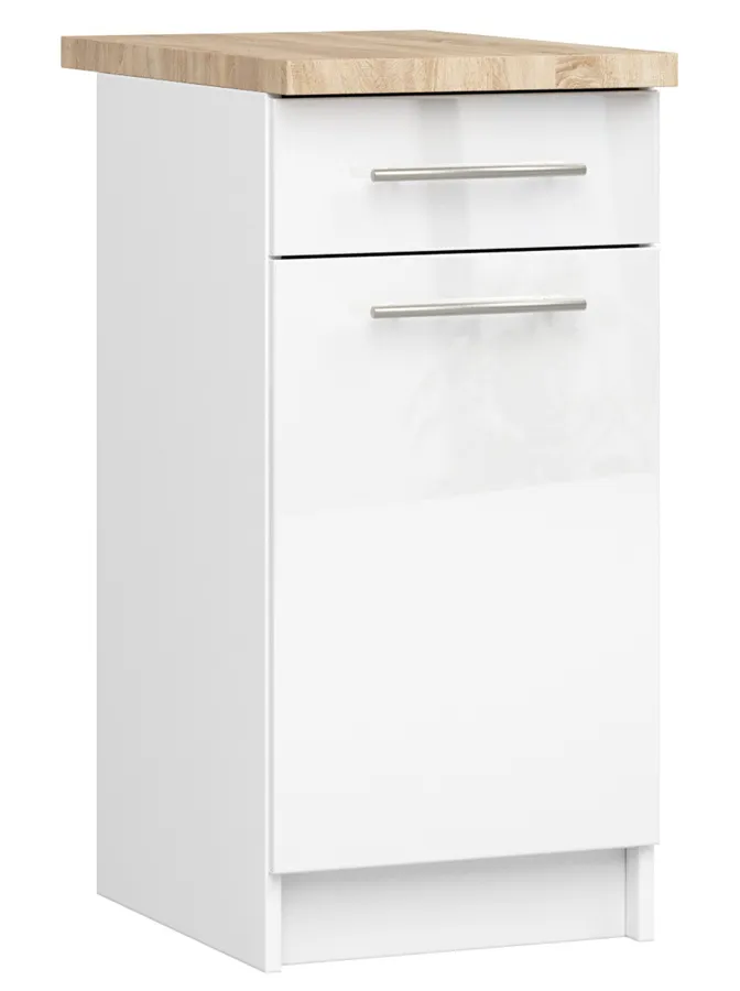 Szafka kuchenna w kolorze biały połysk D3-H32