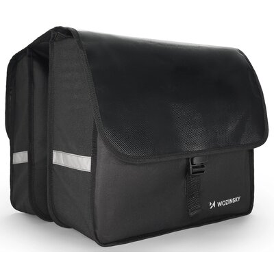 Wozinsky Wozinsky torba rowerowa sakwa na bagażnik 28l czarna (WBB34BK) WBB34BK