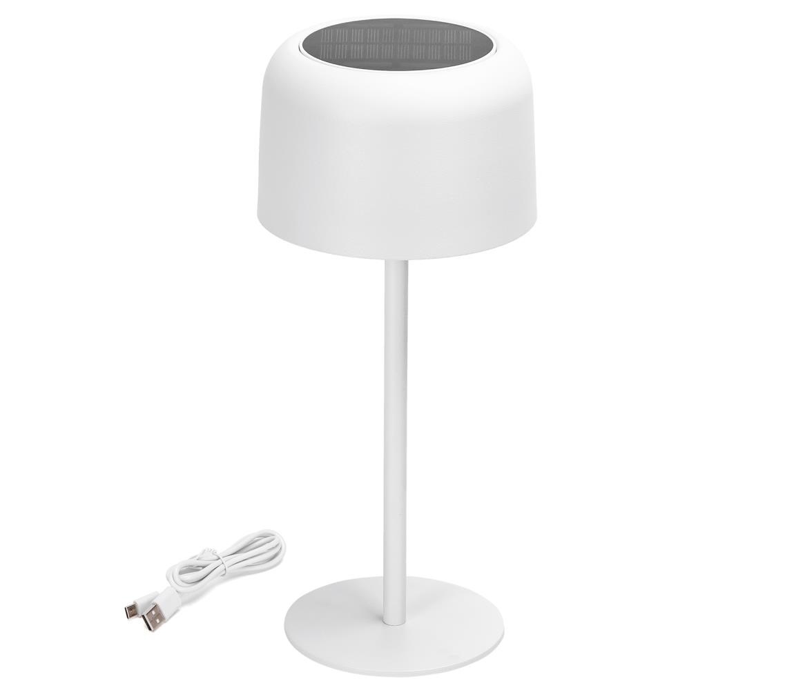 Aigostar - LED Solarna ściemnialna lampa akumulatorowa LED/3W/5V 2200mAh biała IP54