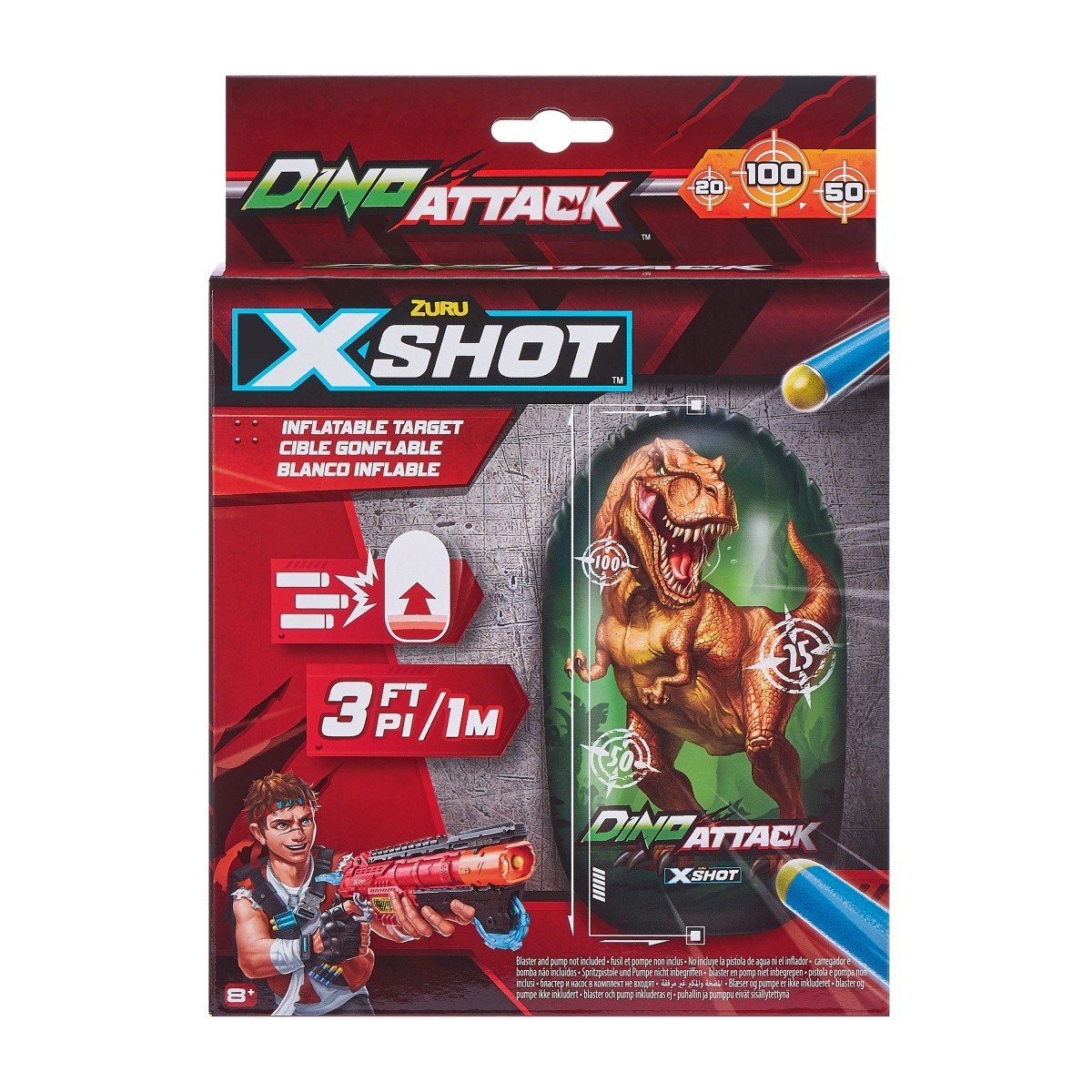X SHOT DINO ATTACK Nadmu chiwany cel Dinozaur