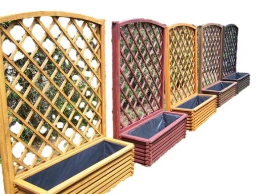 Donica 120x40x37+ Pergola Kratka