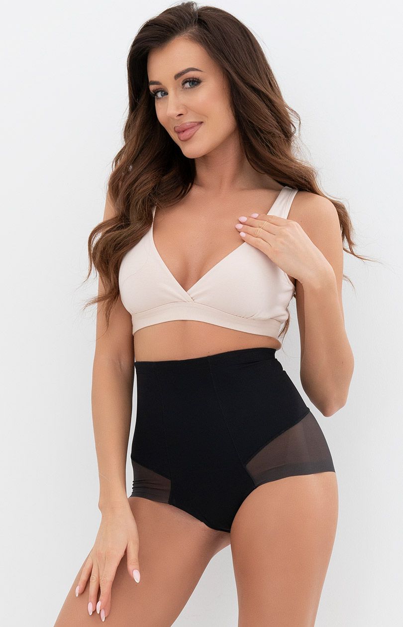 Figi damskie maxi modelujące czarne Rosa, Kolor czarny, Rozmiar M, Italian Fashion - Primodo.com