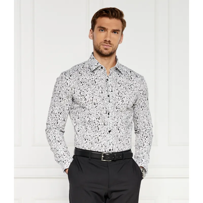 BOSS BLACK Koszula HANK | Slim Fit | stretch