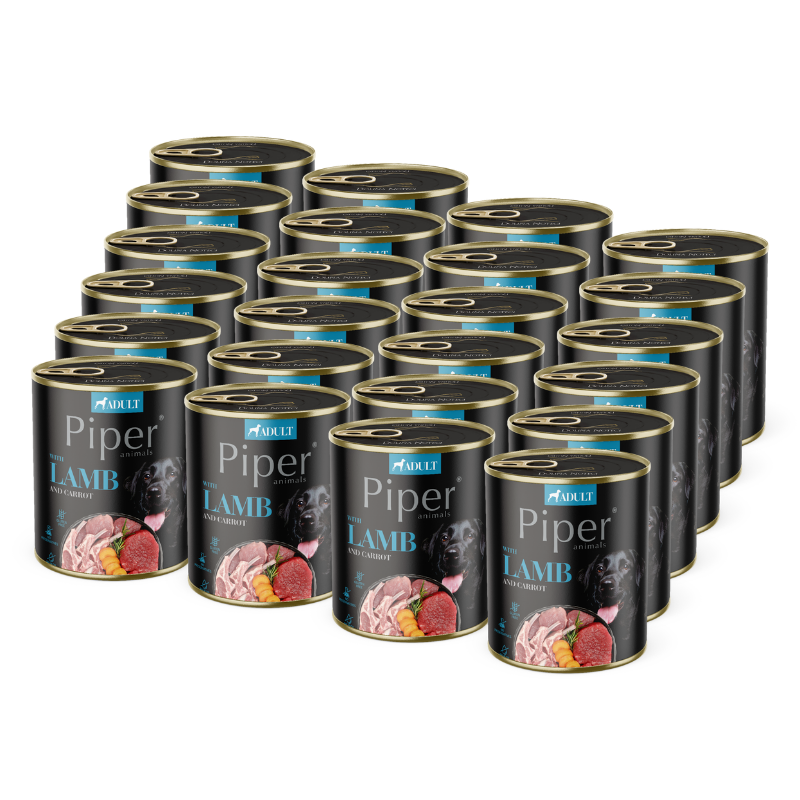 DOLINA NOTECI Piper dla psa jagnięcina z marchewką 24x800g