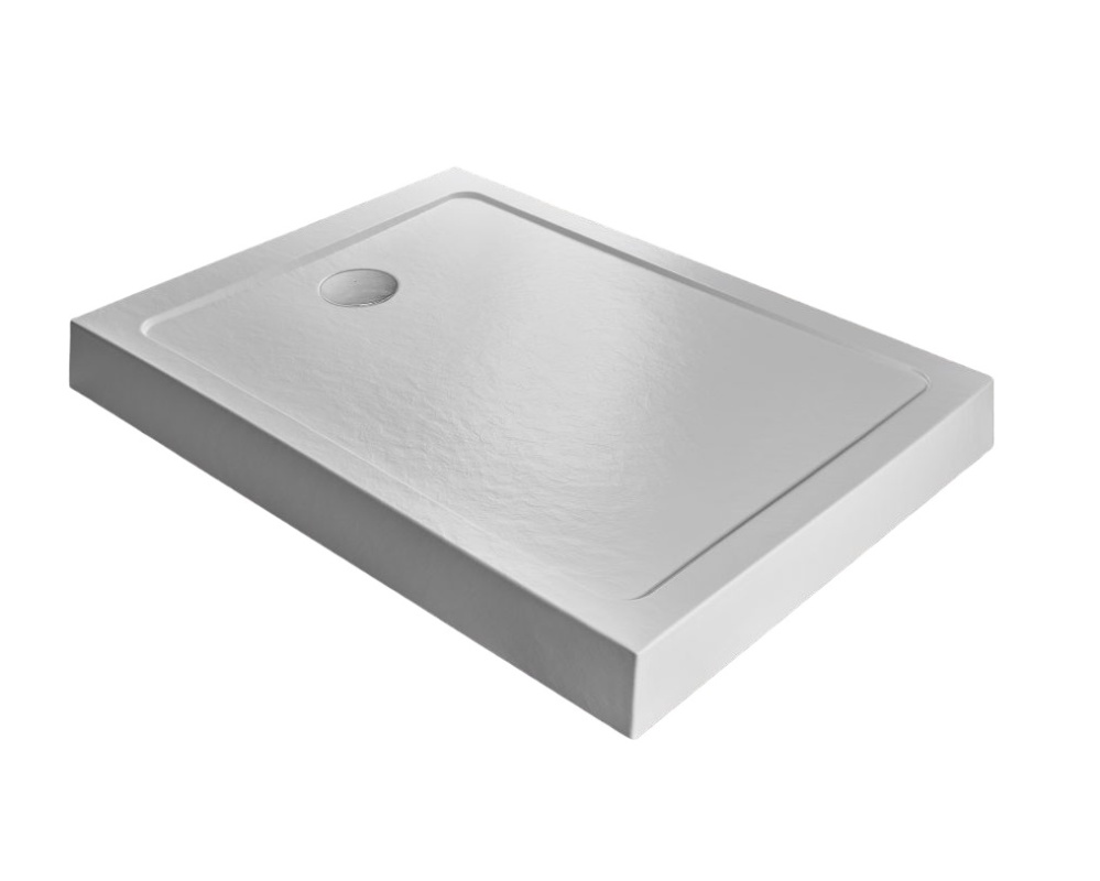 Radaway Doros F Compact Brodzik prostokątny 150x80 cm stone biały SDRFP1580-05-04S