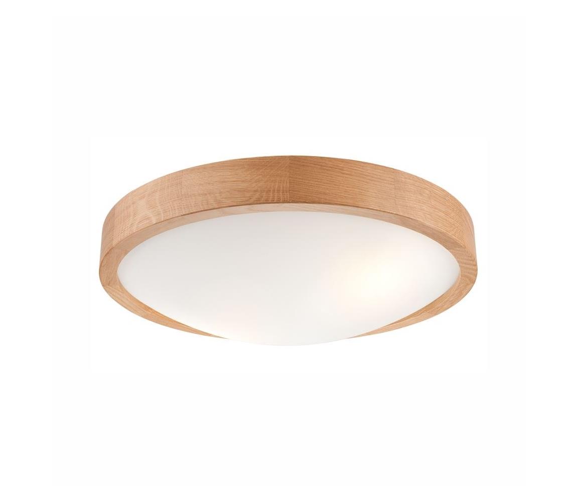 Brilagi - LED Plafon CARVALHO SLIM 2xE27/60W/230V dąb śr. 37 cm