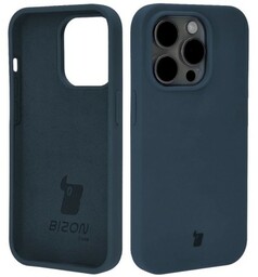 Bizon Silikonowe etui Soft Case do iPhone 14 Pro, ciemnoniebieskie