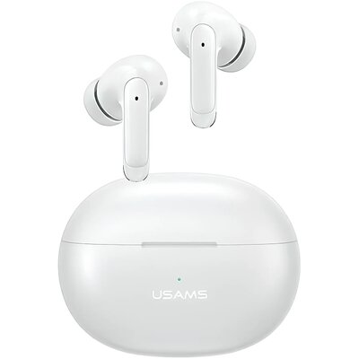 USAMS Słuchawki Bluetooth 5.3 TWS X-Don Series Dual mic ENC bezprzewodowe biały/white BHUXD02 (USAMS-XD18)