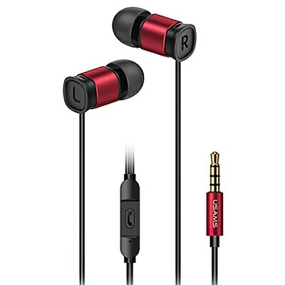 USAMS EP-46 jack 3,5 mm czerwony/red 1,2m HSEP4602