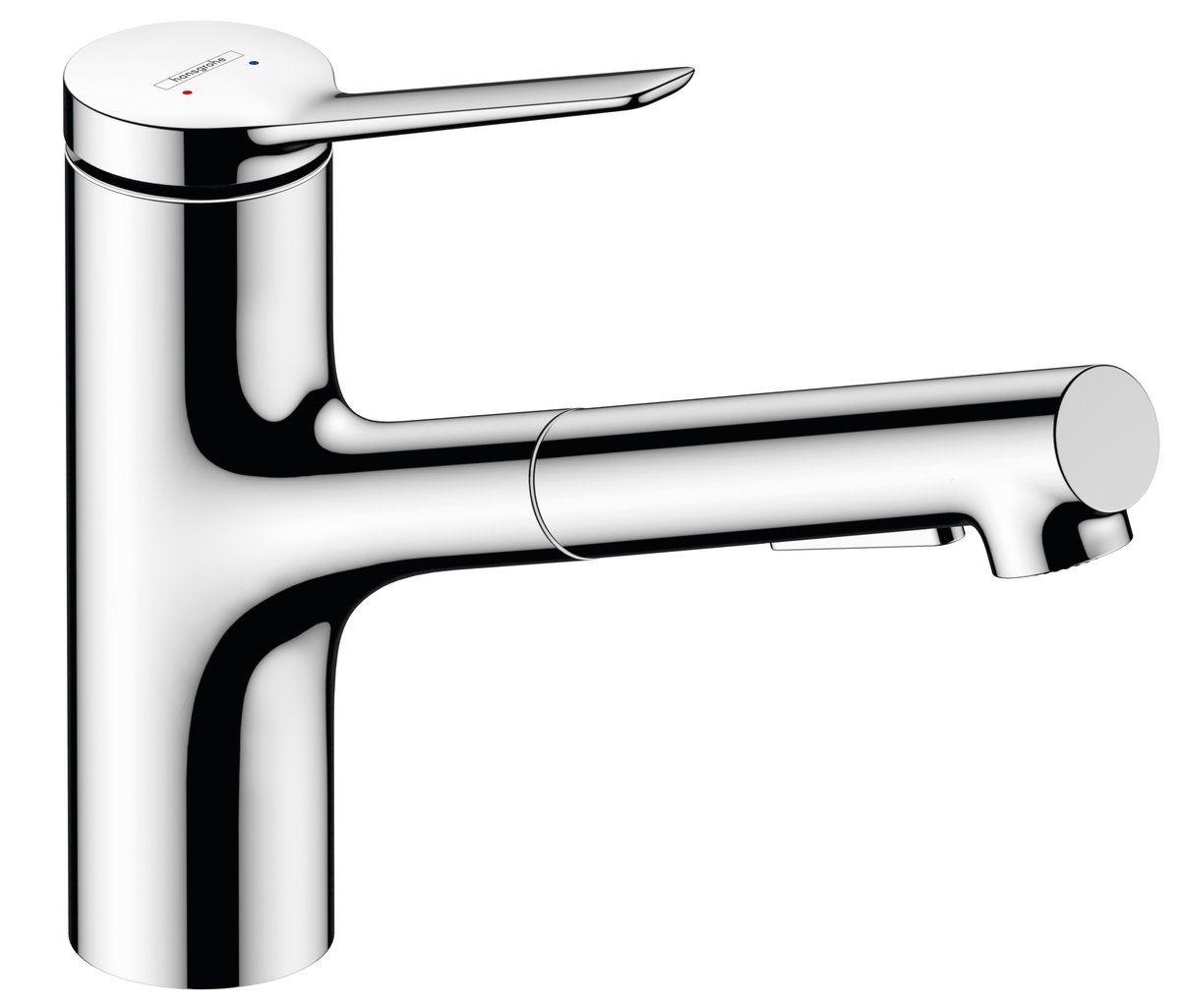 Hansgrohe Zesis M33 EcoSmart bateria kuchenna z wyciąganą wylewką stojąca chrom 74810000