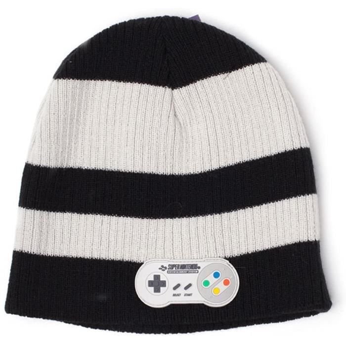 Męska czapka bez mankietów Bioworld Nintendo Snes Controller, czarna, jeden rozmiar