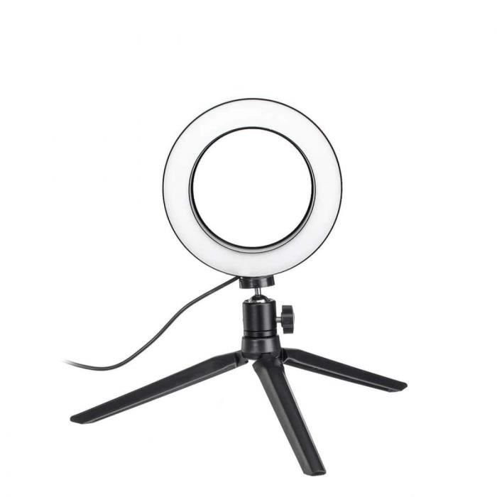 Lampka do selfie/lampa pierścieniowa (20 cm) i stojak