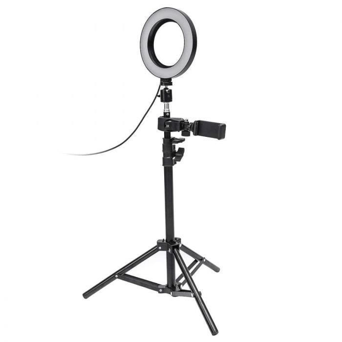 Lampka do selfie/lampa pierścieniowa (17 cm) i stojak