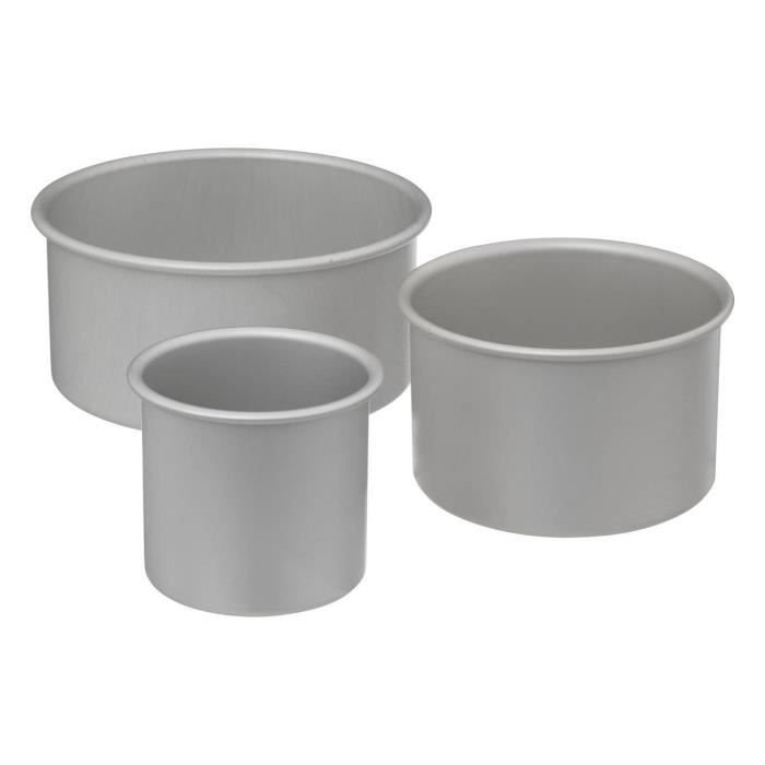 Aluminiowa forma do ciasta o wysokich krawędziach x3 - Pięć - Rozmiary L, M i S