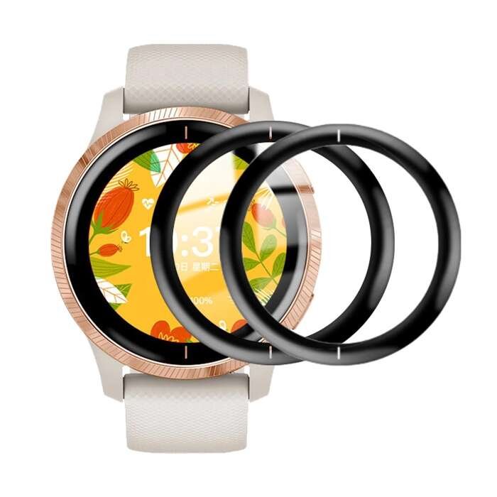 ZESTAW 2X Szkło Hybrydowe FULL GLUE 5D do Garmin VENU czarny