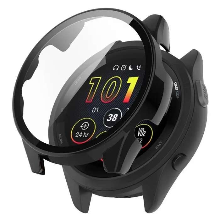 Etui + szkło 2W1 do Garmin Forerunner 165 czarne