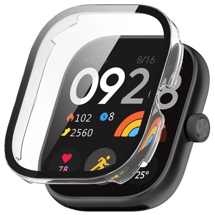 Etui + szkło 2W1 do Xiaomi Redmi Watch 4 przezroczyste