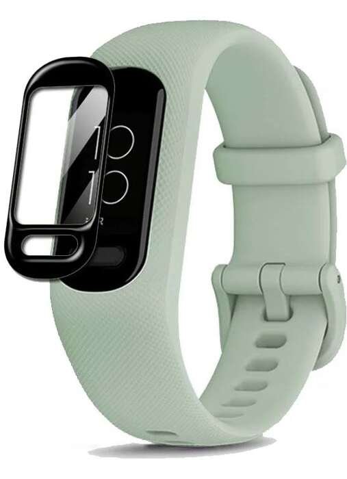 ZESTAW 2X Szkło Hybrydowe FULL GLUE 5D do Garmin Vivosmart 5 czarny