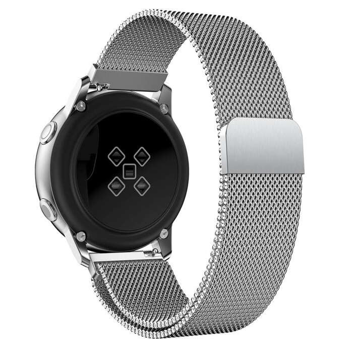 opaska pasek bransoleta MILANESEBAND Garmin GARMIN VENU 2S / VENU 3S / Vivoactive 4S / Huawei Watch GT 4 41mm 18mm SILVER