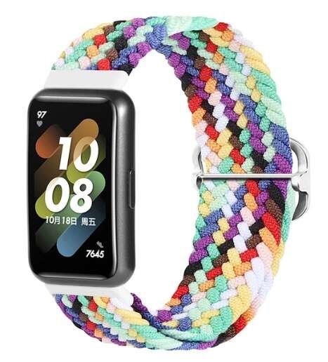 Opaska pasek bransoletka NYLON LOOP Huawei Band 8 / Band 9 rainbow