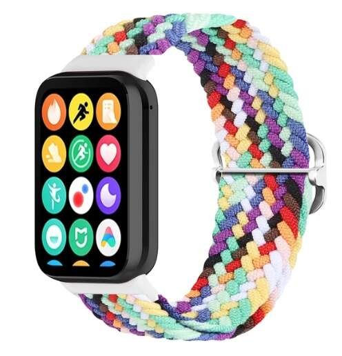 Opaska pasek bransoletka NYLON LOOP Xiaomi Mi Band 8 PRO / Redmi Watch 4 rainbow