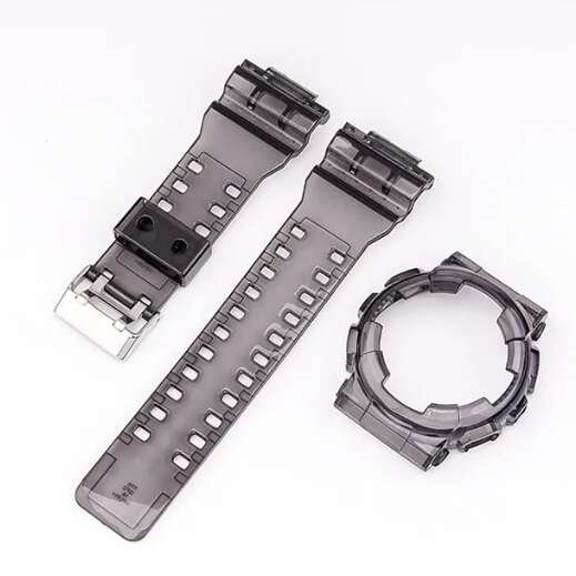 2W1 opaska pasek + etui BEZEL do Casio G-SHOCK GA-100 GA-110 GD-100 G-8900 czarny transparentny