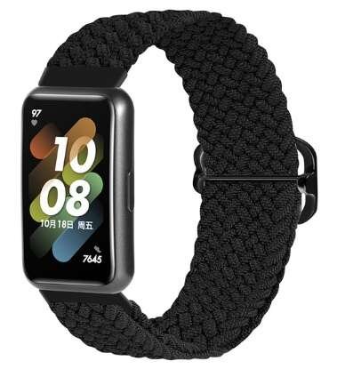 Opaska pasek bransoletka NYLON LOOP Huawei Band 8 / Band 9 czarna