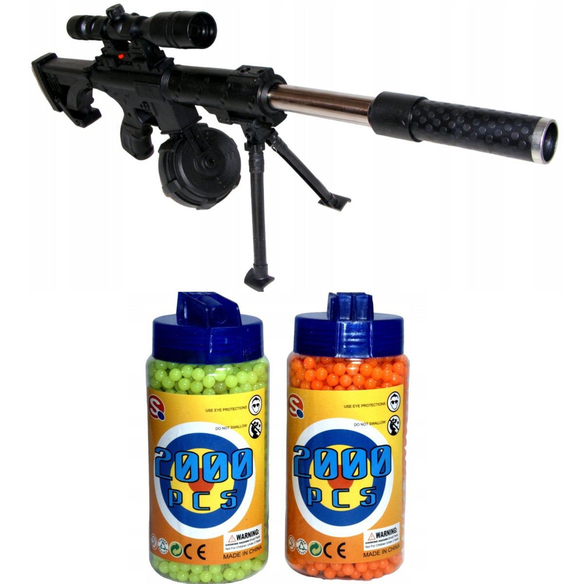 Snajper Snajperka Pistolet + 4000 TYS KULEK