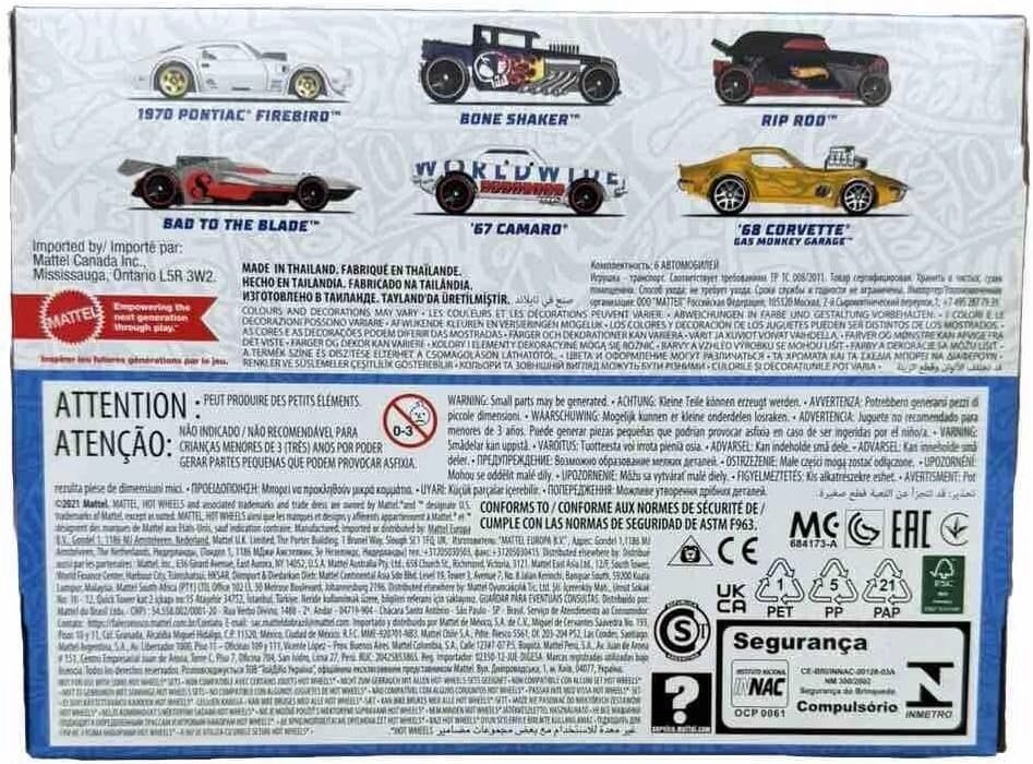 Hot Wheels Legends 6 Pack HRX55 Zestaw limitowany