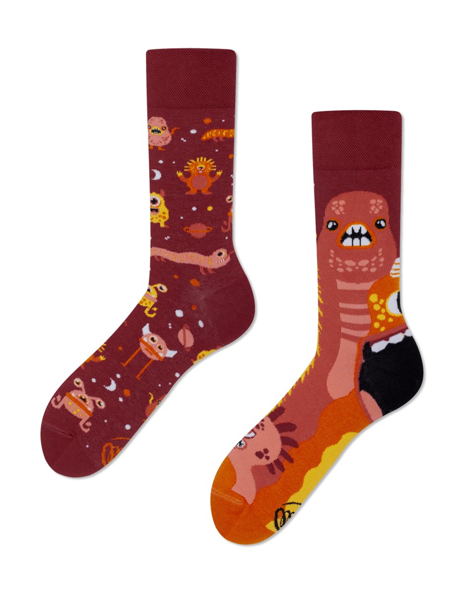 Skarpety w potwory - Yellow Monsters - Many Mornings 35-38