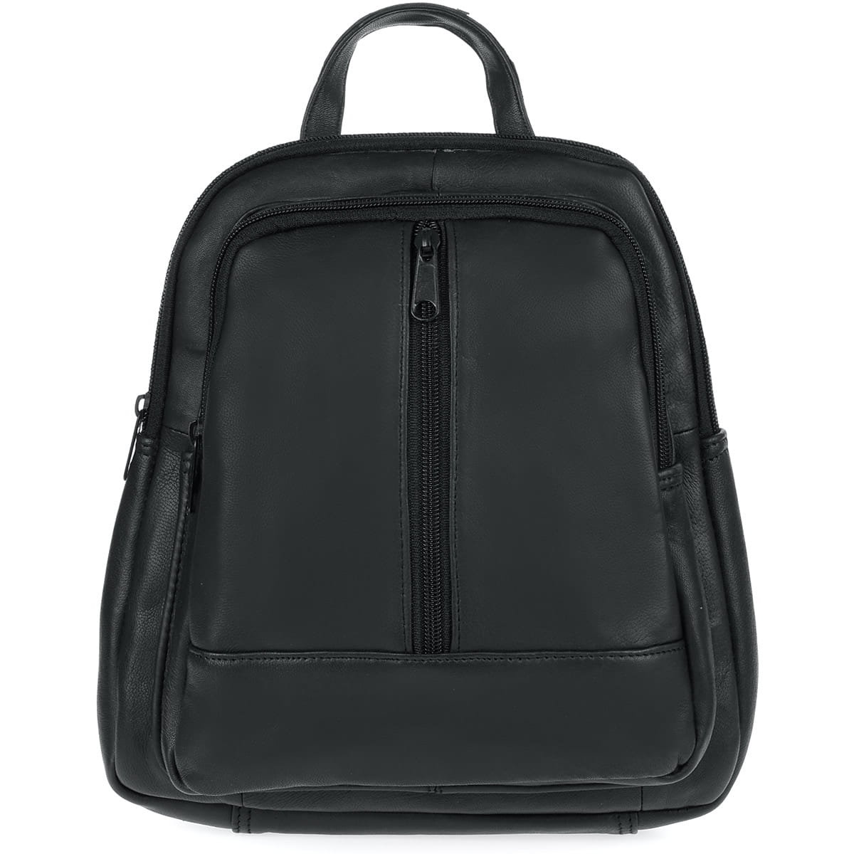 Plecak skórzany crossbody na jedno ramię Bellugio - czarny