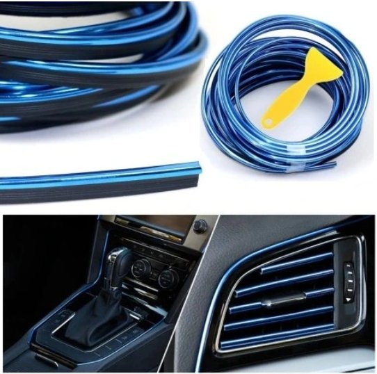 LISTWA TAŚMA OZDOBNA DEKORACYJNA DO SAMOCHODU AUTA NIEBIESKA