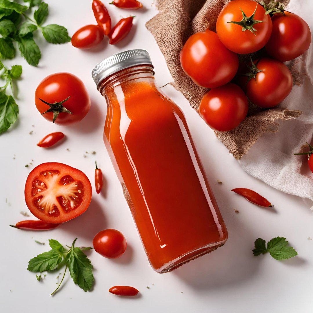 Sok z polskich pomidorów, z solą, oliwą z oliwek i pieprzem cayenne - 500ml