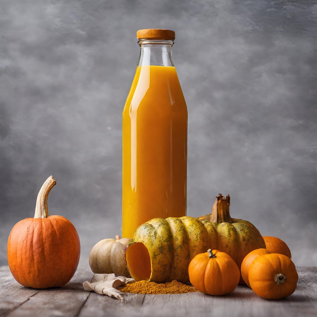Jabłko, Dynia, Marchew, Pomarańcza, Kurkuma, Cytryna - 500ml