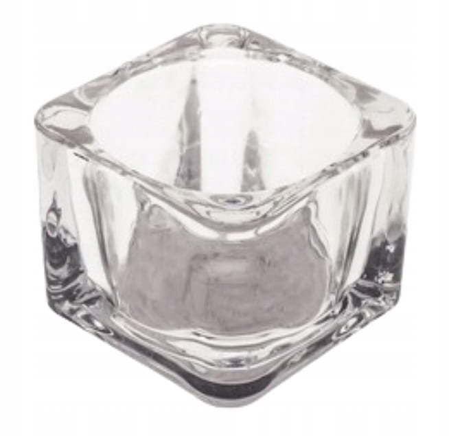 Świecznik szklany na tealight 4cm