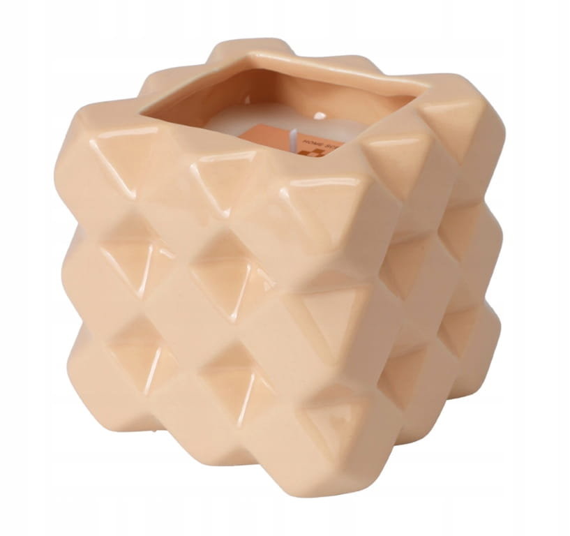 Świeca zapachowa dekoracyjna w kamionce 9x9 cm